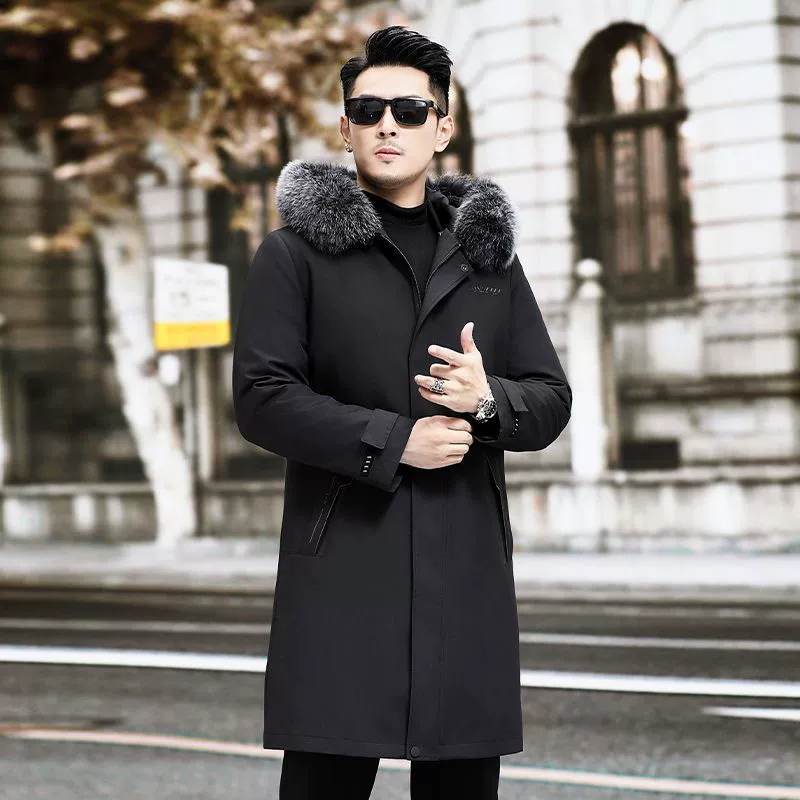Long removable liner, demi-season jacket