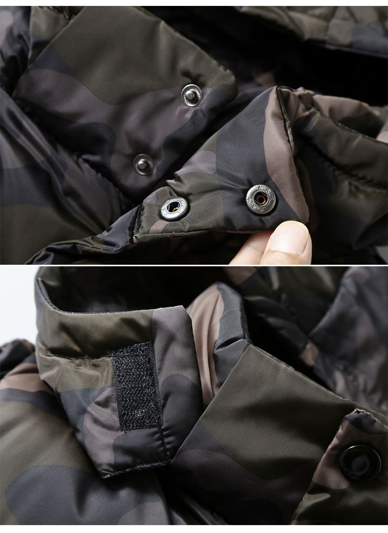 Chaleco de hombre camuflaje algodón con capucha sin mangas_voghion.com