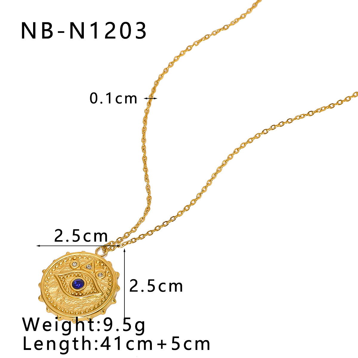 Waterproof Non Tarnish Craft PVD Coated 18K Gold Real Gold Plated Geometric Heart Shape 304 Stainless Steel Retro IG Style Waterproof Non Tarnish 304 Stainless Steel Pendant Necklace