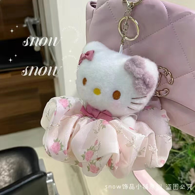 萌趣品牌东莞毛绒公仔小众可爱kt猫书包挂饰批发|undefined