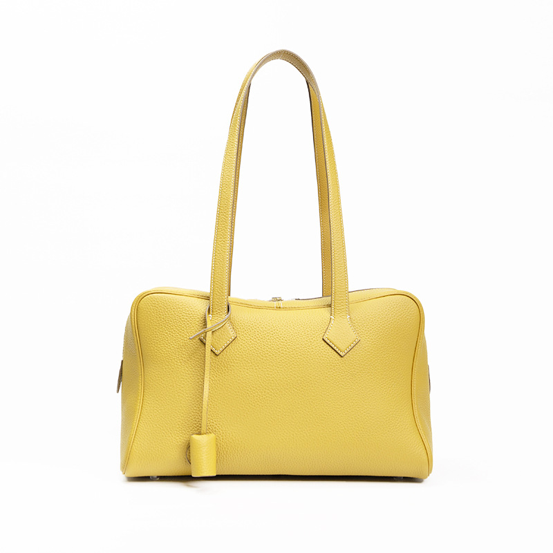 Luxury TC Top Grain Leather Victoria Bag - Versatile Crossbody Commuter Bag, Genuine Leather Women's Boston Pillow Bag - Thumbnail 4