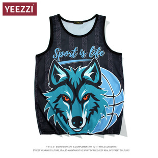 Quick-drying Vest Twelve Zodiac Summer Alaska Dog Sports Waistcoat Basketball Suit Digital Printing Casual Sleeveless T