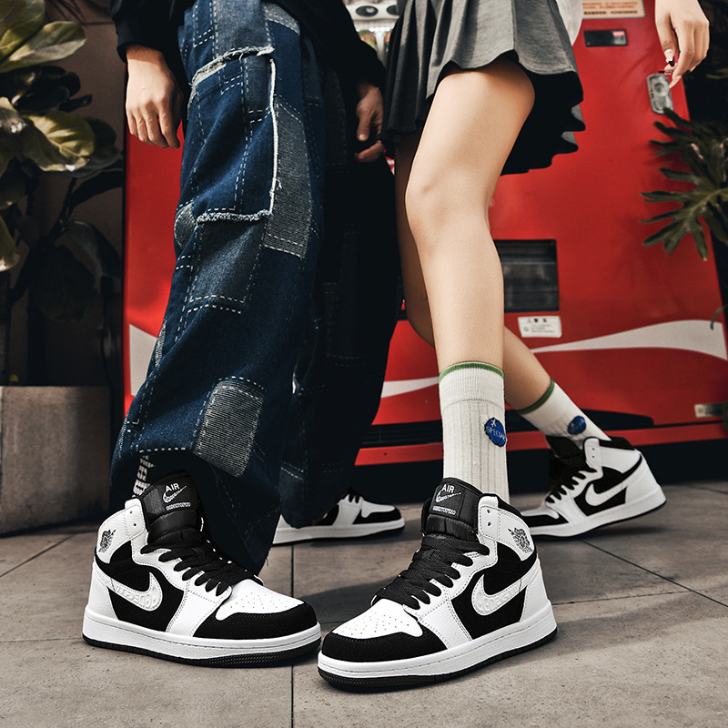 aj メンズシューズハイトップリバースパンダ本物のバスケットボールシューズ莆田 aj1 スポーツスニーカー学生カジュアルシューズカップルシューズ|undefined