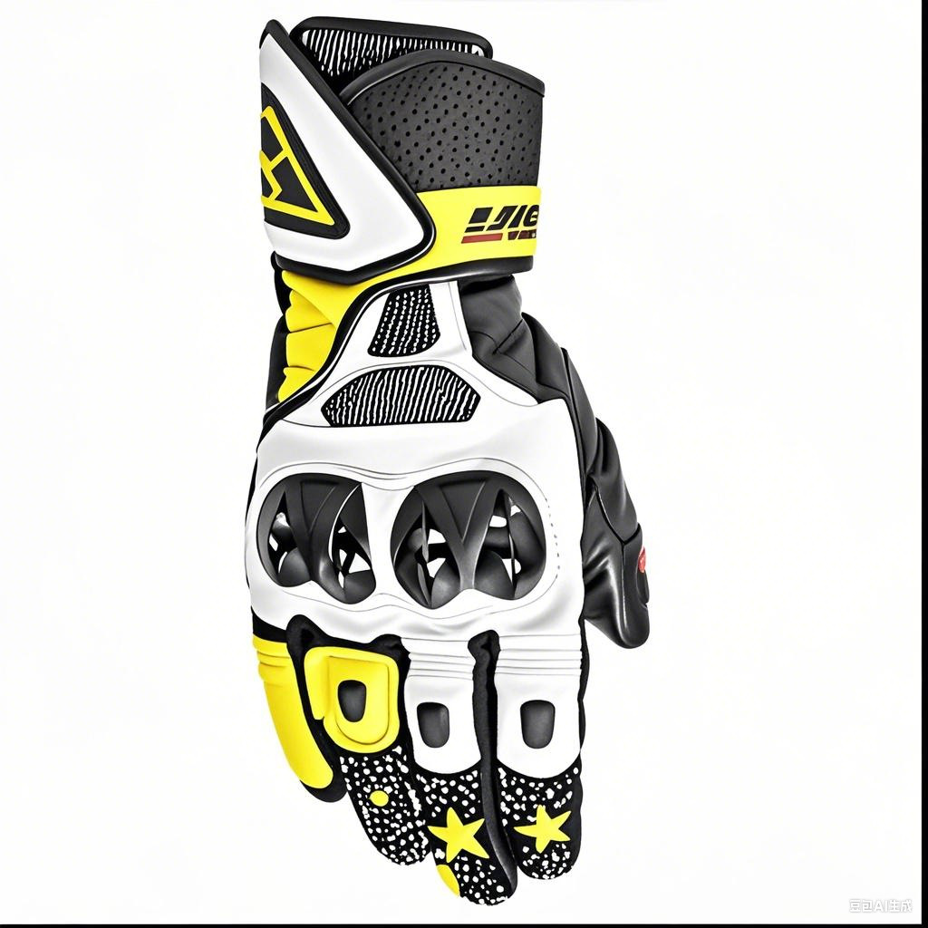 Un largo SP motocicleta ciclismo guantes de cuero motocicleta fibra de carbono hombres y mujeres ciclismo estrella equipo al aire libre