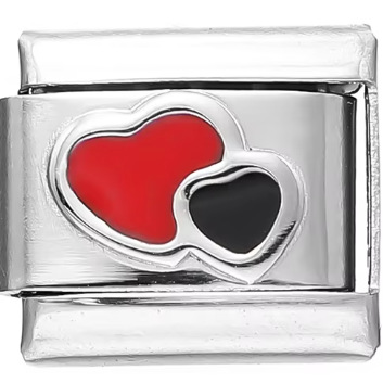 AliExpress Venta caliente DIY9mm módulo pulsera amor corazón doble melocotón corazón joya serie de costura de acero inoxidable pulsera de una sola pieza