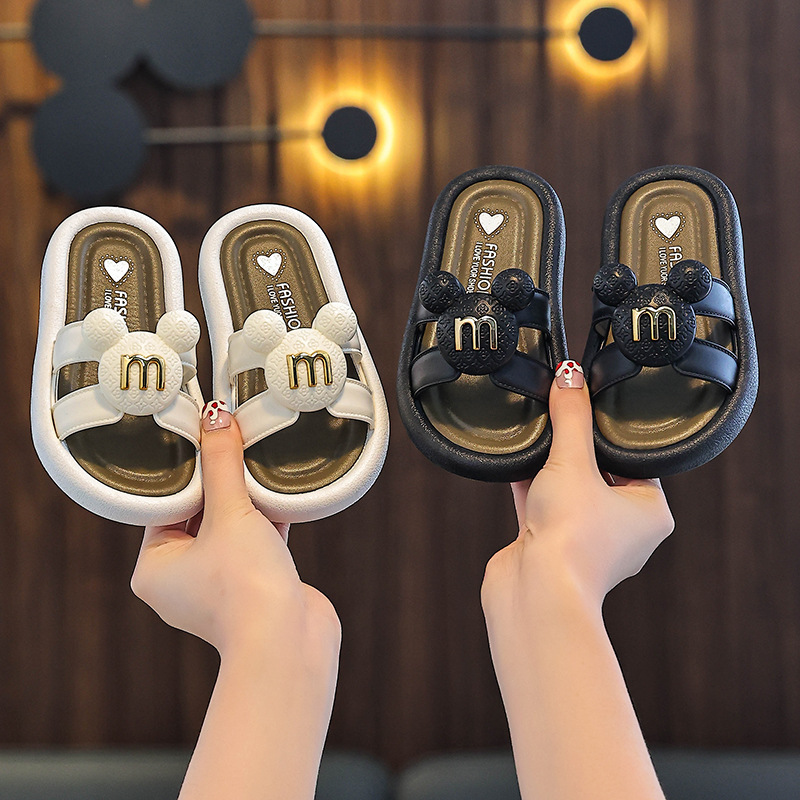 Cute Princess Sandals Soft Bottom Comfortable High Sense Children's Slippers Girls Spring and Summer New Fashion Outer Wear Slippers