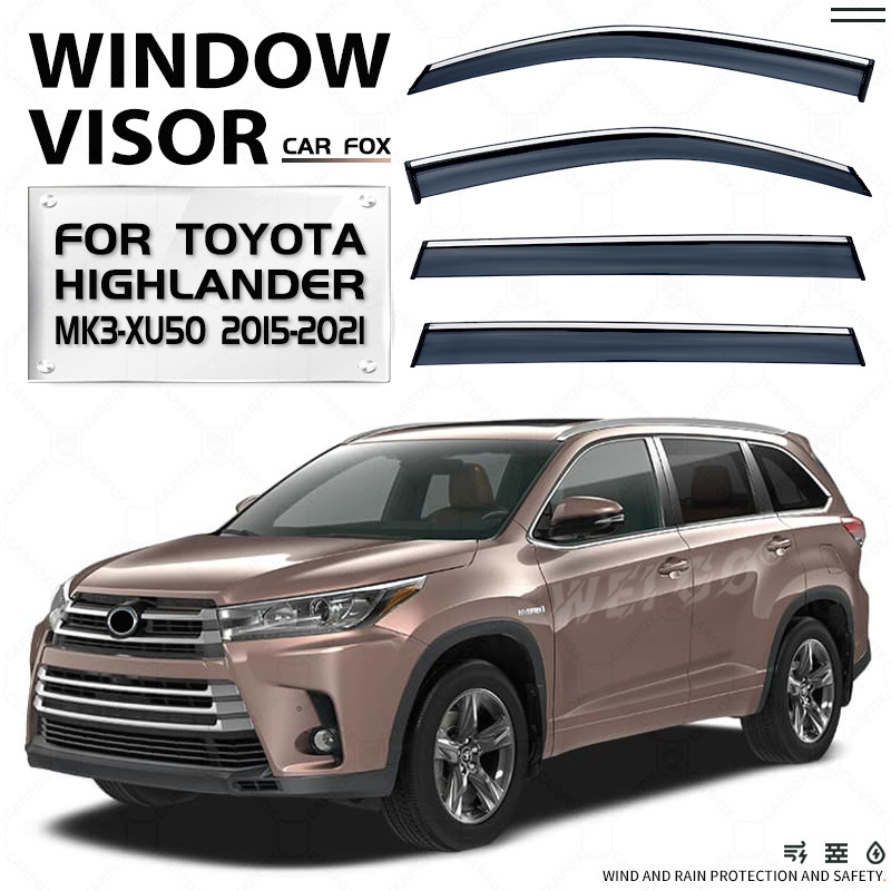 Applicable to Toyota Highlander Car Window Rain and Rain Window Side Window Toyota HIGHLANDER Window visor