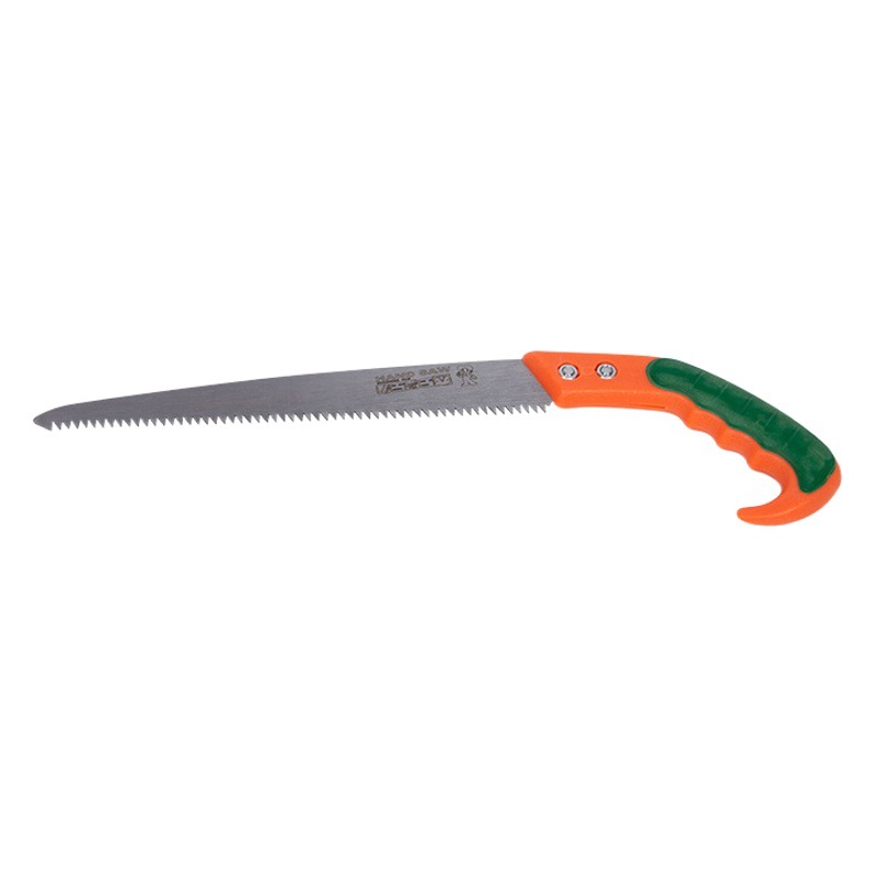 Sierra de mano profesional para carpintería, sierra de mano pequeña naranja-roja, sierra de podar para jardín, sierra de jardín, sierra de palanca manual, que ahorra esfuerzo. image 1