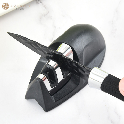 Mini outdoor portable fast knife sharpener fixed angle knife sharpener multi-purpose ceramic tungsten steel knife sharpener mouse sharpener