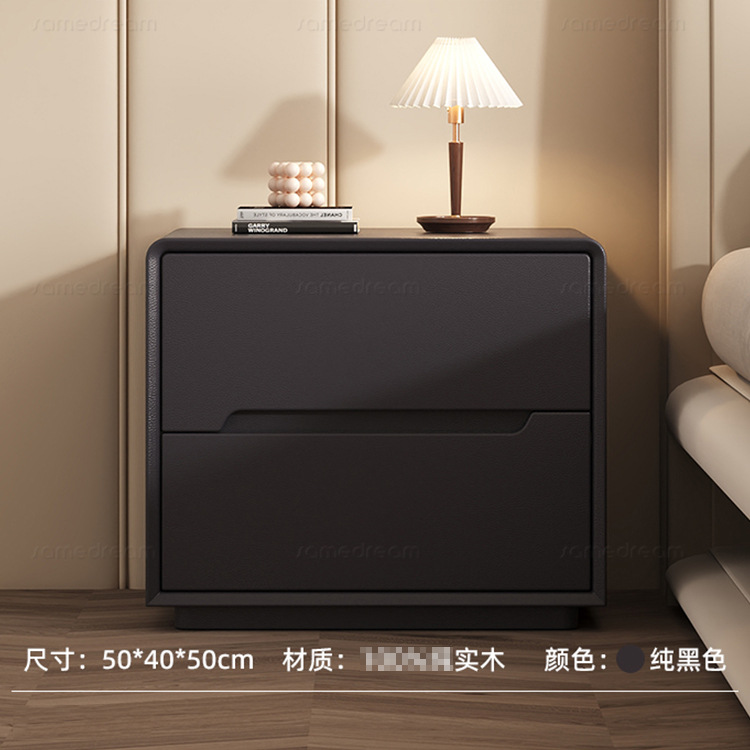 퓨어 블랙 - 설치 불필요 [FAS 등급 전체 캐비닛 전체 원목]