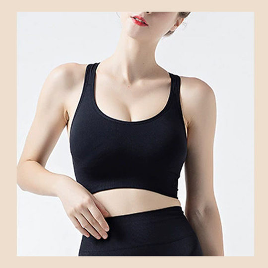 Processing and Customizing Y-Shaped Beautiful Back Without Rims Sports Bra High Elastic Push-Up Quick-Drying Bra Fitness Yoga Vest