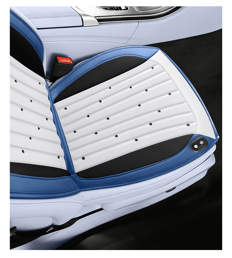 Massage Ventilation Summer Car Ventilation Seat Cushion Cooling Seat Pad Summer Cold Air Breathable Heat Dissipation Cooling Pad Truck Cushion