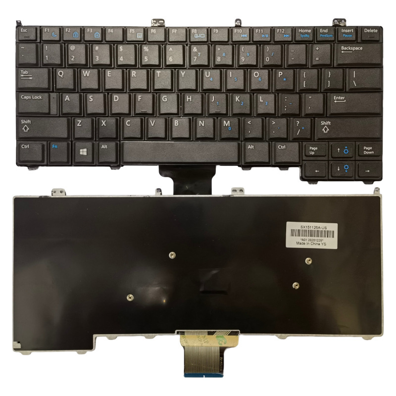 Suitable for US Dell Latitude E7240 E7420 E7440 built-in keyboard P22S P40G Suitable for US Dell Latitude E7240 E7420 E7440 built-in keyboard P22S P40G