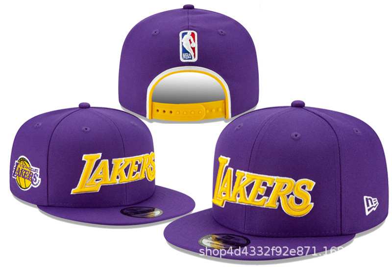 NBA ロサンゼルス レイカーズ バスケットボール ベースボール キャップ フラットつば調節可能なキャップ ヒップホップ ファッション フラットつばキャップ 越境貿易|undefined