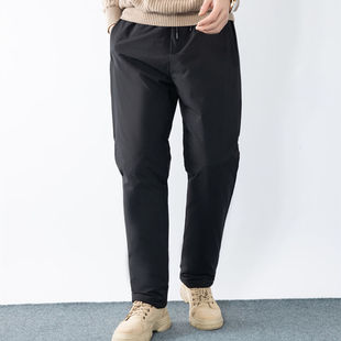 90% White Duck Down series-thick straight down pants men's outer wear drawstring loose plus size high waist winter men's cotton pants