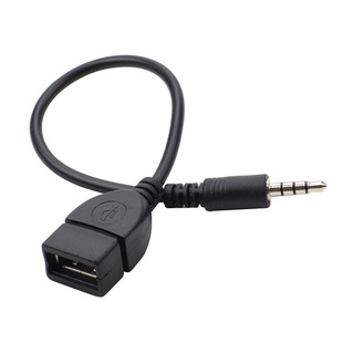 Car 3.5 to USB Female Port Adapter Cable aux3.5 Car OTG Audio Cable aux to USB Female U Disk Connection