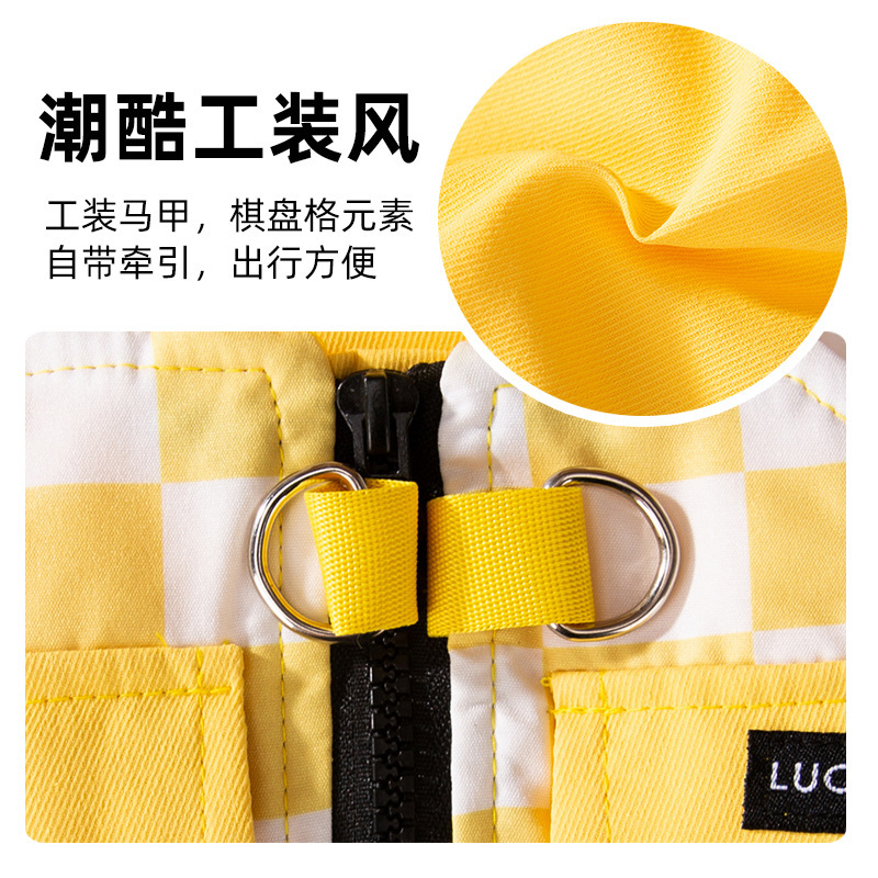 Otoño y invierno herramientas frescas cinturones para perros chaleco chaleco perros pequeños y medianos gatos mascotas Teddy Bear ropa de perro