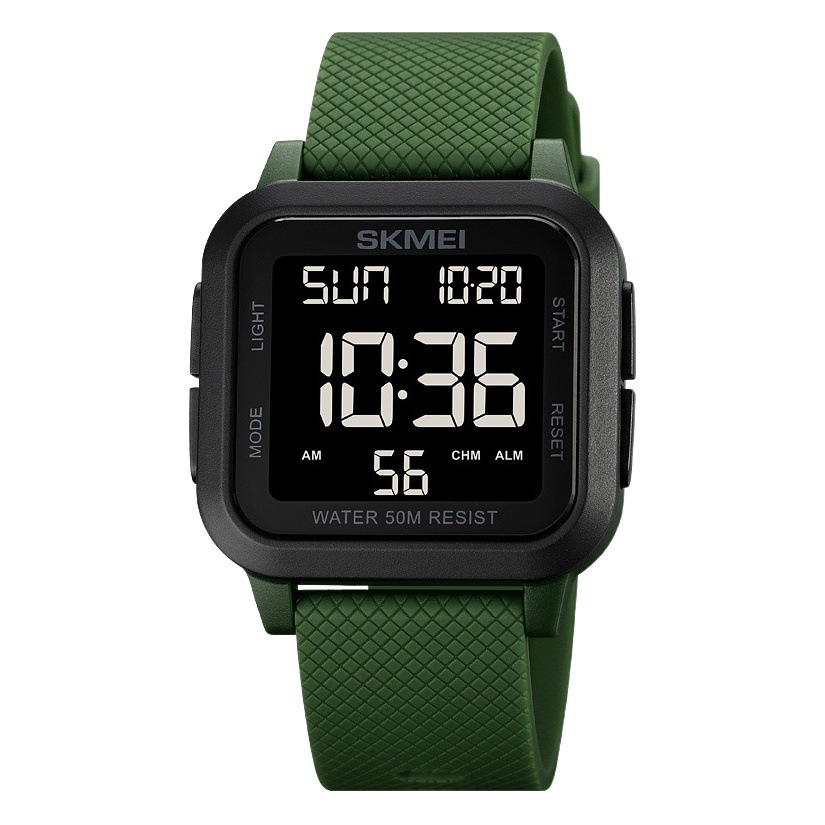 Skmei reloj electrónico deportivo multifuncional al aire libre reloj de estudiante casual de moda simple impermeable para hombres