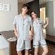 Yase [Island Echo] 2025 New Ice Silk Pajamas Summer Thin Teenage Boys Home Clothing Set
