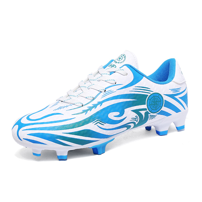 Nuevos zapatos de fútbol transfronterizos para hombres y mujeres, estudiantes de baja altura, competición del campus, zapatos de clavos largos, entrenamiento para estudiantes adolescentes