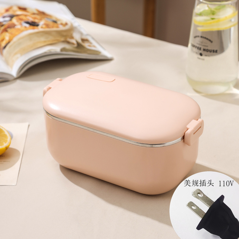 Caja de almuerzo de calefacción de acero inoxidable 304 enchufable eléctrico sin inyección de agua engrosada portátil calefacción eléctrica aislada caja de almuerzo caja de Bento Coche