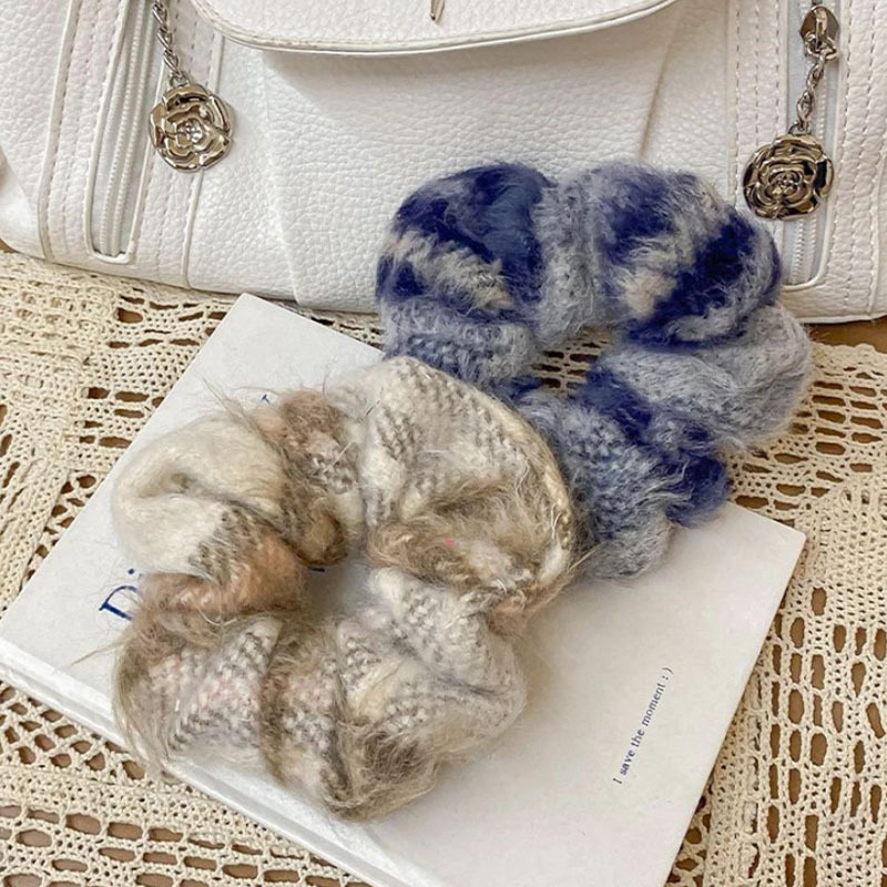 Scrunchie grande e soffice con cordone per capelli colonici morbido per donne capelli colonici_voghion.com