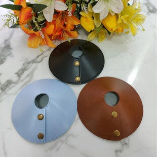 Pu Leather Lampshade Can Be Printed with Logo for Outdoor Camping Style Spotlight Mushroom-Shaped Lampshade, Removable, Easy to Clean and Dustproof