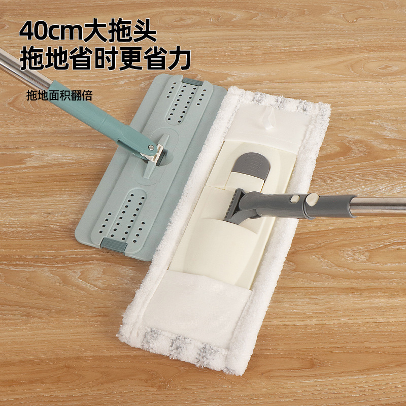平板拖把一键替换拖布一拖净拖木地板免手洗家用地拖平底拖中大号|undefined