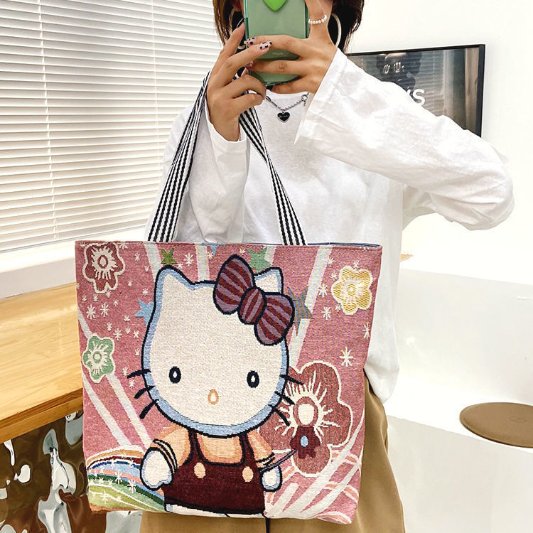 刺繍の女性カバンのファッションの個性的なファッションバッグのリュックサックの朝の練習は野菜のショッピングバッグの学生のカバンの補習袋を買います。|undefined