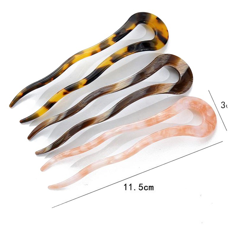 Nuevo Jianzhi acetato placa horquilla vintage kimono tocado updo accesorios para el cabello de las mujeres Carey horquilla caliente-venta tocado