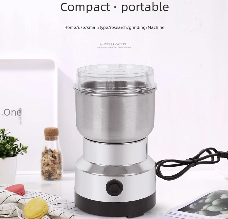 Grinder coffee bean grinder coffee machine stainless steel flour mill medicinal materials flour machine cross-border European standard New