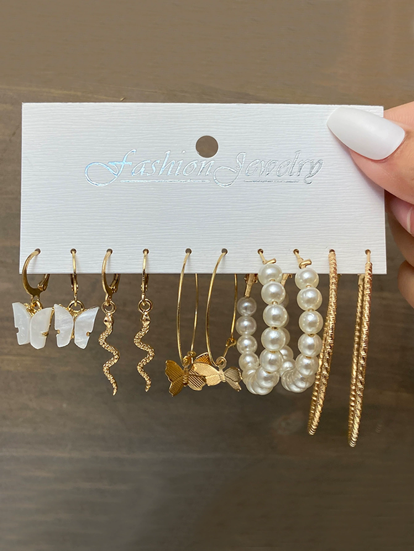 (Cross-border trading), retro earrings, creative set, 5 pair, flowered
