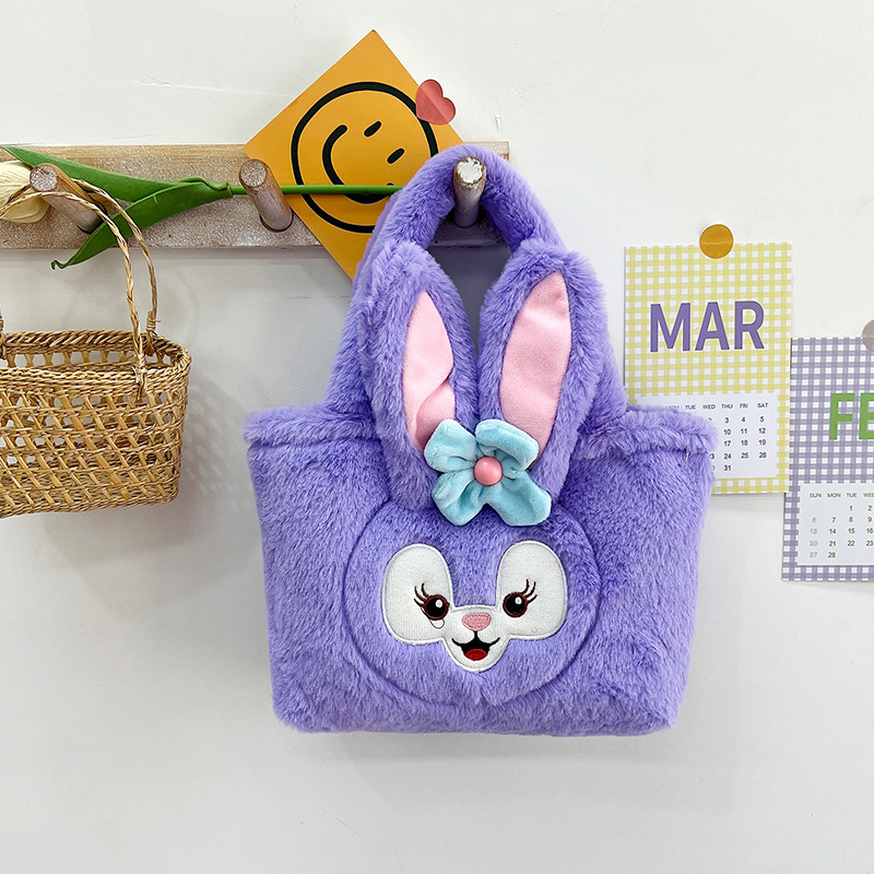 2023 nuevo bolso de peluche bolso de hombro de niña de dibujos animados bolso de hombro de chicas