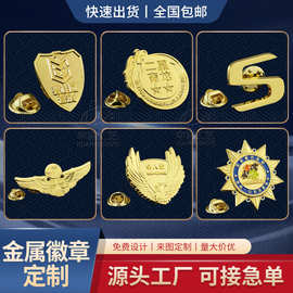 金属徽章定制锌合金烤漆立体胸章定做企业周年活动纪念章订做徽章