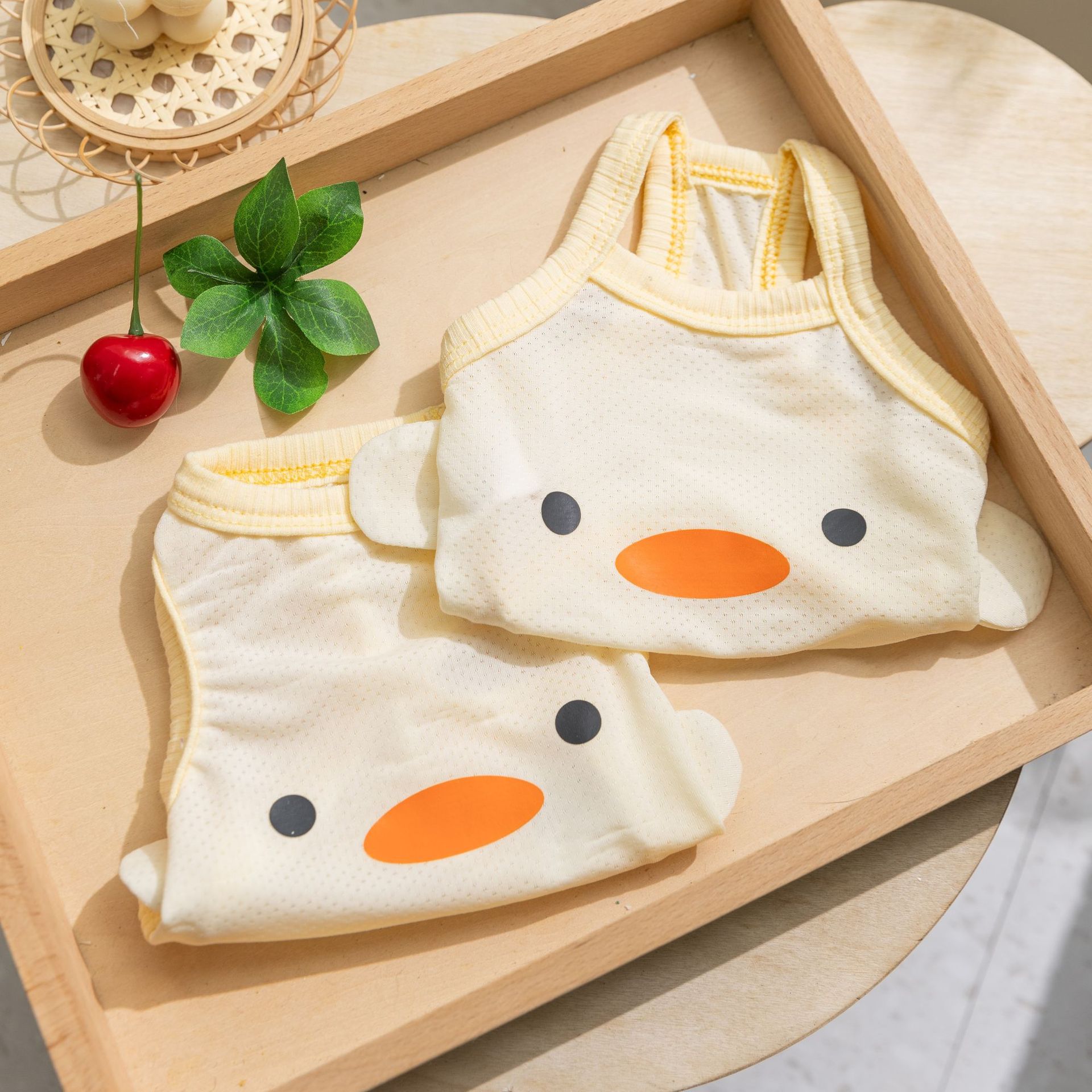 [90% off pre-sale] ins pet clothes cute little yellow duck summer breathable vest camisole cool clothes dog