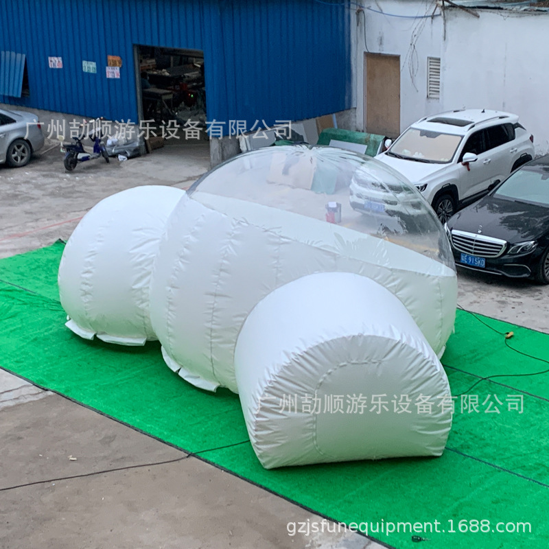 外贸厂家供应充气野营住宿透明充气泡泡屋 移动民宿PVC泡泡屋帐篷