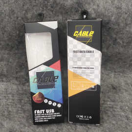 数据线包装盒Type-c充电线彩盒吸塑挂钩包装盒micro安卓线包装盒