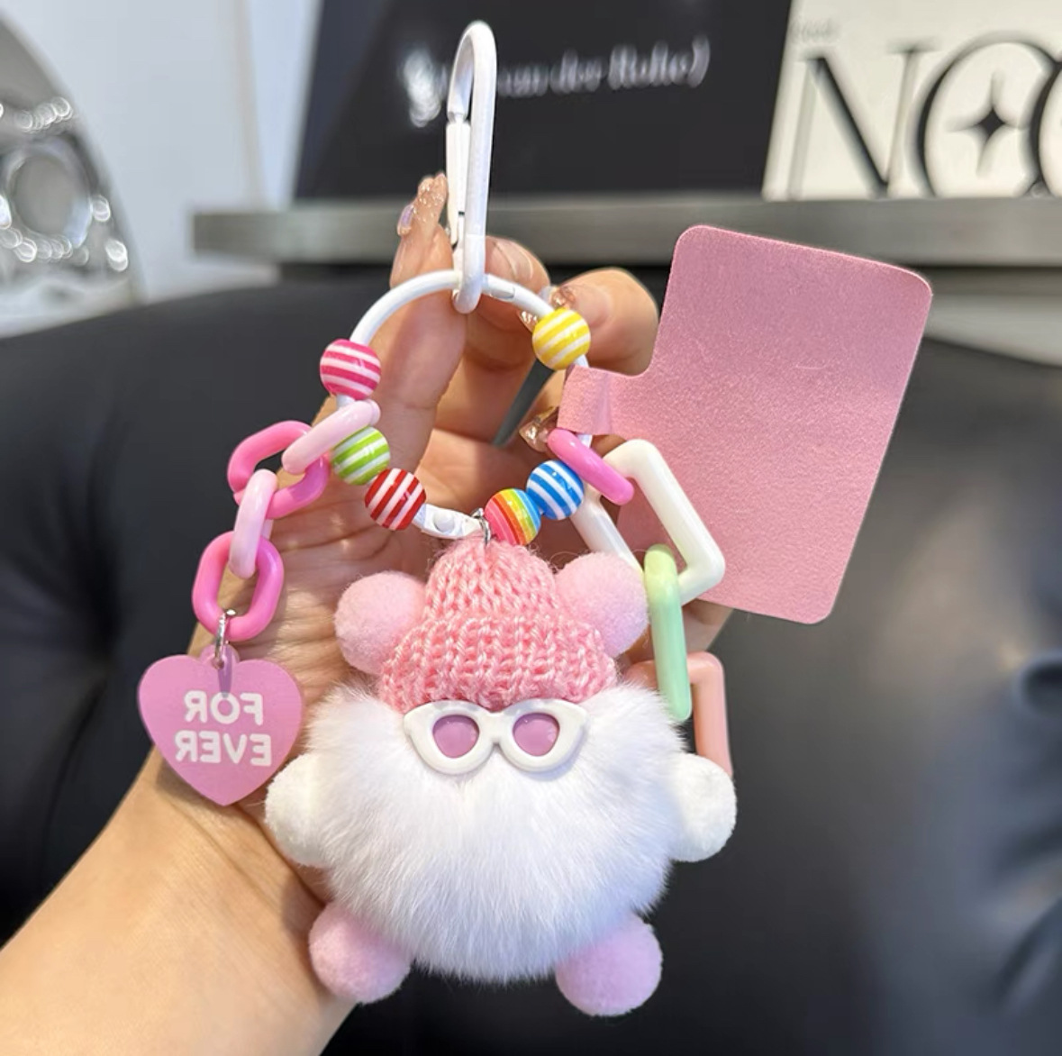 ドーパミン石炭ボールモンスター人形ストラップdiyキーホルダーかわいいぬいぐるみバッグバックパック携帯電話ストラップ