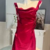 Red satin inner hanging