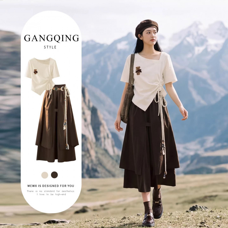 Summer outfits for Sichuan and Xinjiang tourism: Merlad dress, a super popular summer outfit for petite women, complete with pants and skirt.