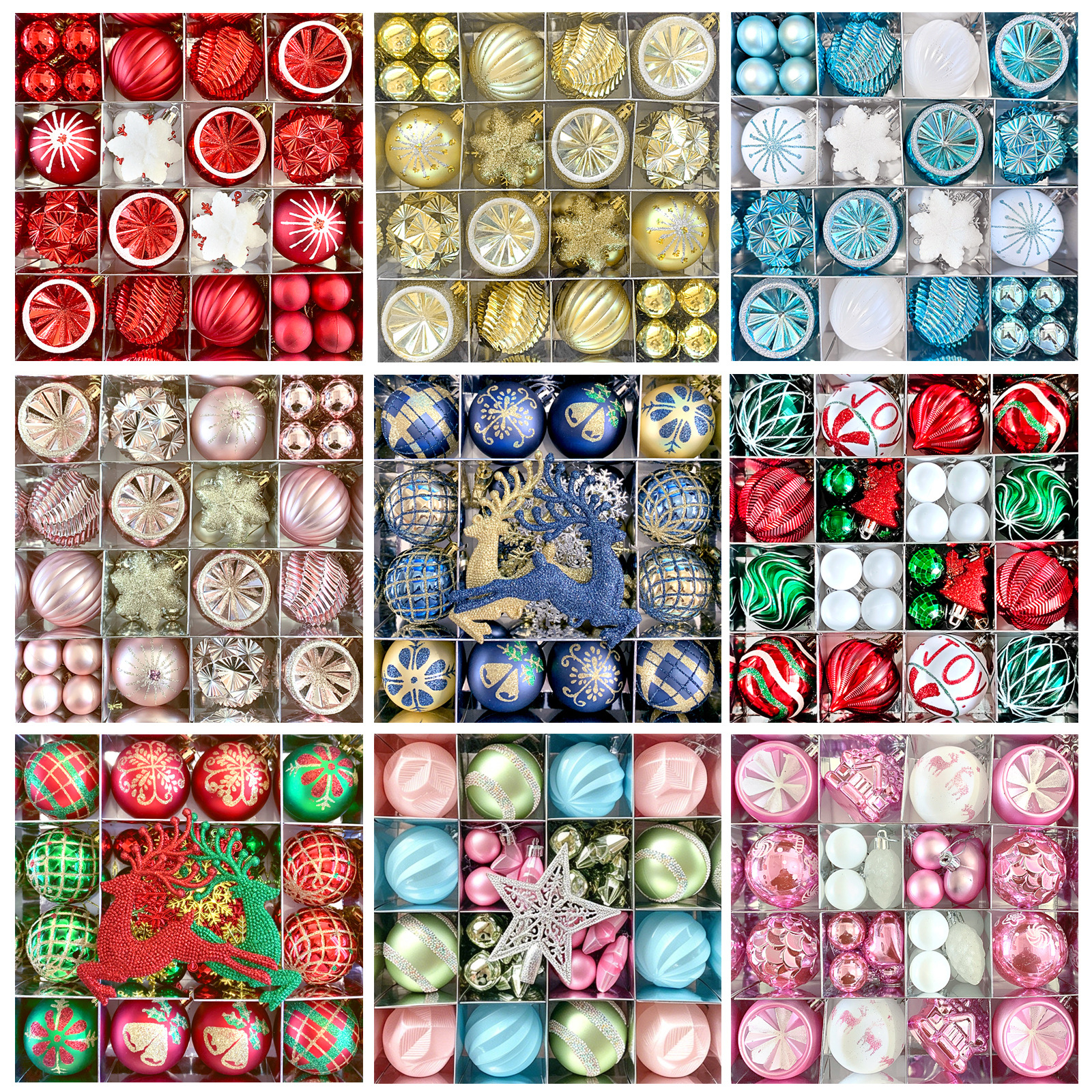 Juego de Esferas Navideñas Galvanizadas 6cm de Plástico para Árbol de Navidad image 6