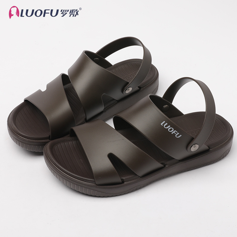 Luoshi verano nuevo hombre sandalias de tamaño grande para uso exterior deportivo ocio antideslizante ligero zapatos de playa suaves