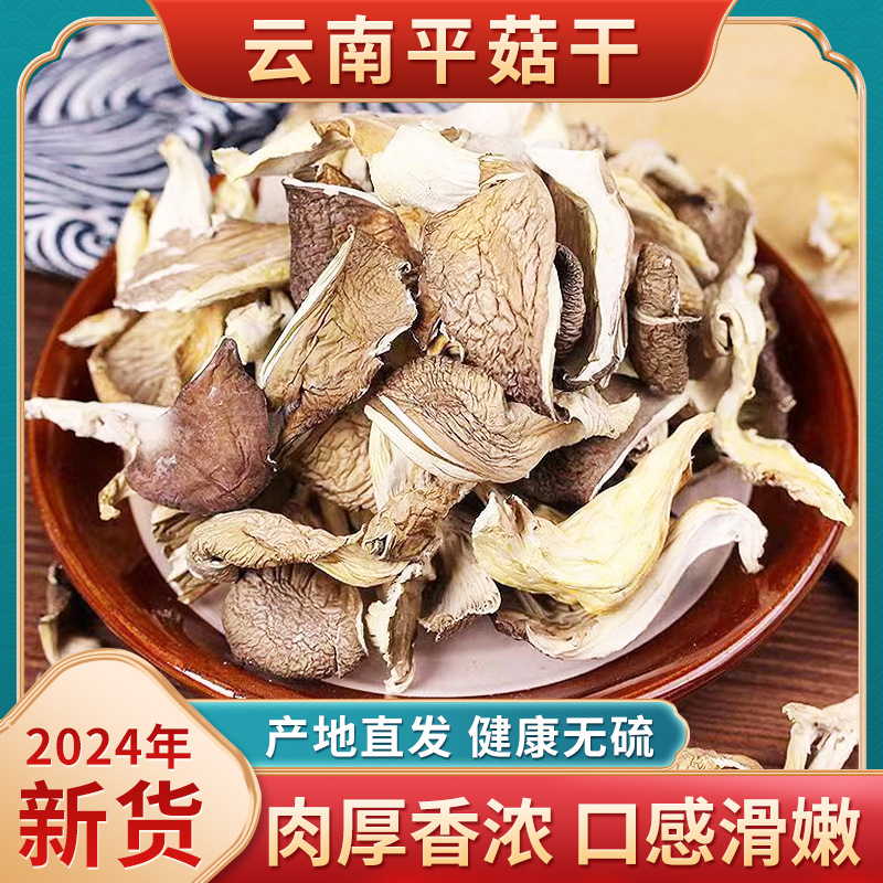 平菇干货食用北风菌干蘑菇片农家山珍白菇营养凤尾菇新货散装