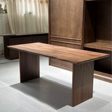 定制黑胡桃木衣柜原木书桌家具设计卧室经济型移门组装木质衣橱