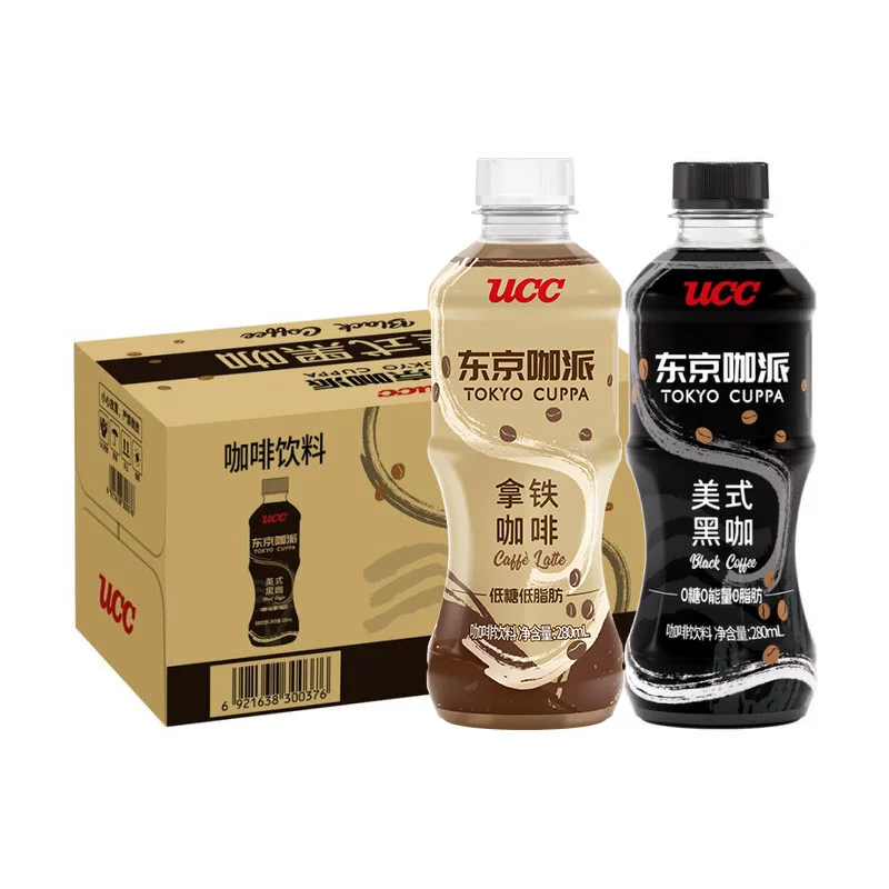 Кофе японская UCC в стиле Tokyo American Black Coffee Drink, открыть крышку и пить, 280 мл, полная коробка, напиток для дневного чая