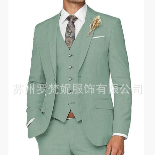 New Men's Suit suit Three-piece Casual Business Banquet Ball Slim-fit Suit Wedding Banquet Dress
