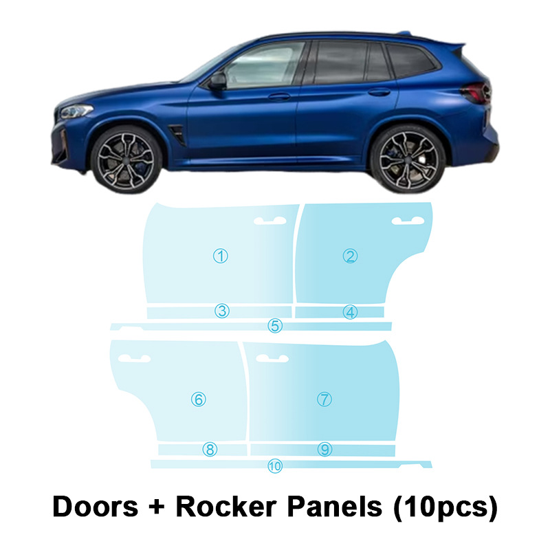 Cross-border M G01TPU Invisible Paint Anti-scratch Brightening Protective Film for BMW X3M-Sport
