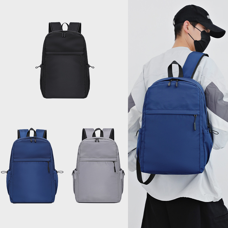 Solid Color Simple Casual Backpack for Men, New Business Travel Computer Bag, Multi-Functional Trolley Travel Backpack Solid Color Simple Casual Backpack for Men, New Business Travel Computer Bag, Multi-Functional Trolley Travel Backpack