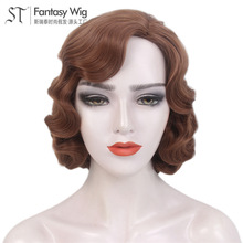 许昌假发欧美20年代水波纹复古头套斯瑞泰cos上海滩旗袍假发女wig
