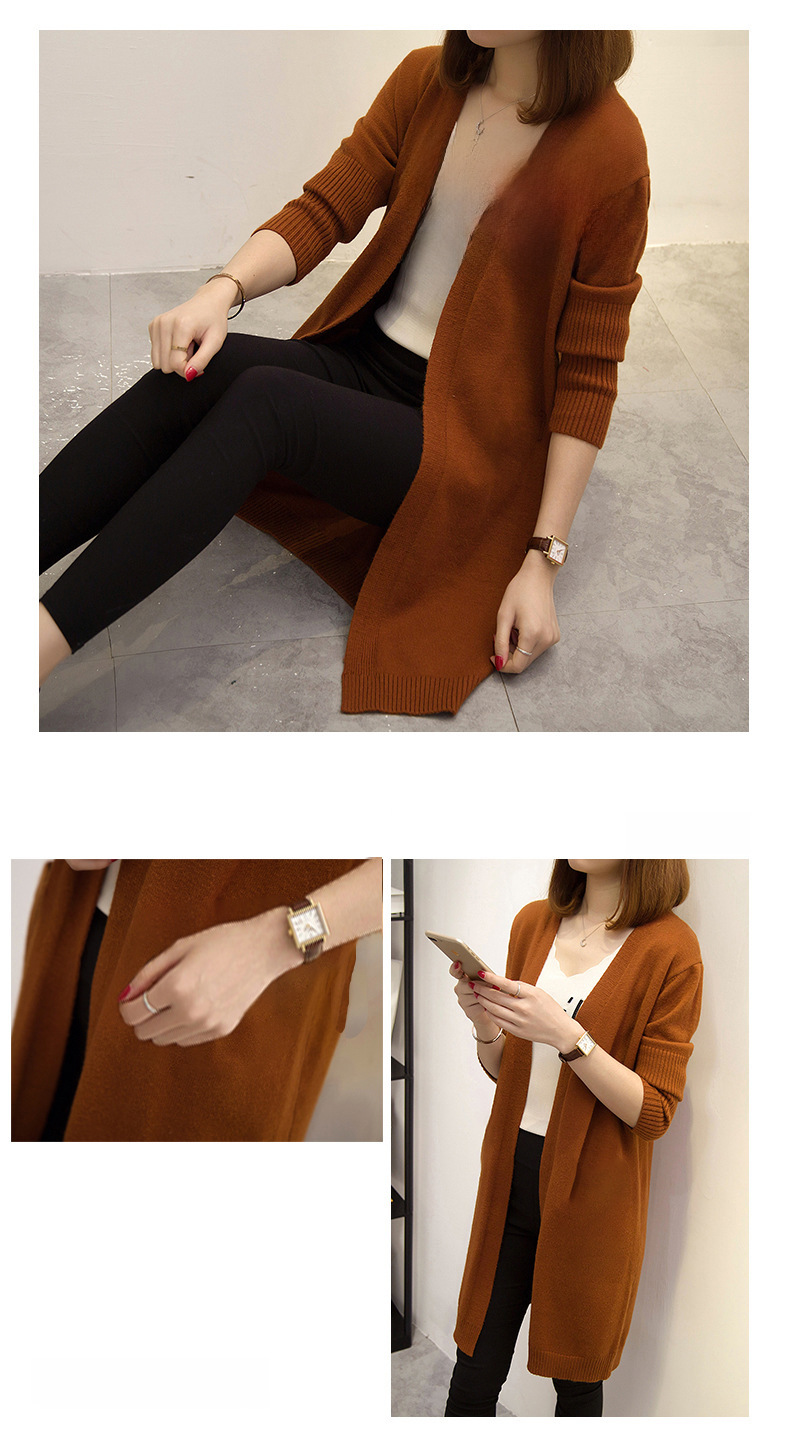 Women's Cardigan Mid-length Lightweight Coat For Autumn And Spring_voghion.com